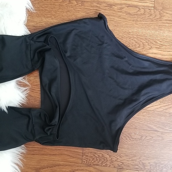 Aerie Scrunchie cut out monokini swimsuit size M long new with tag - Picture 3 of 7